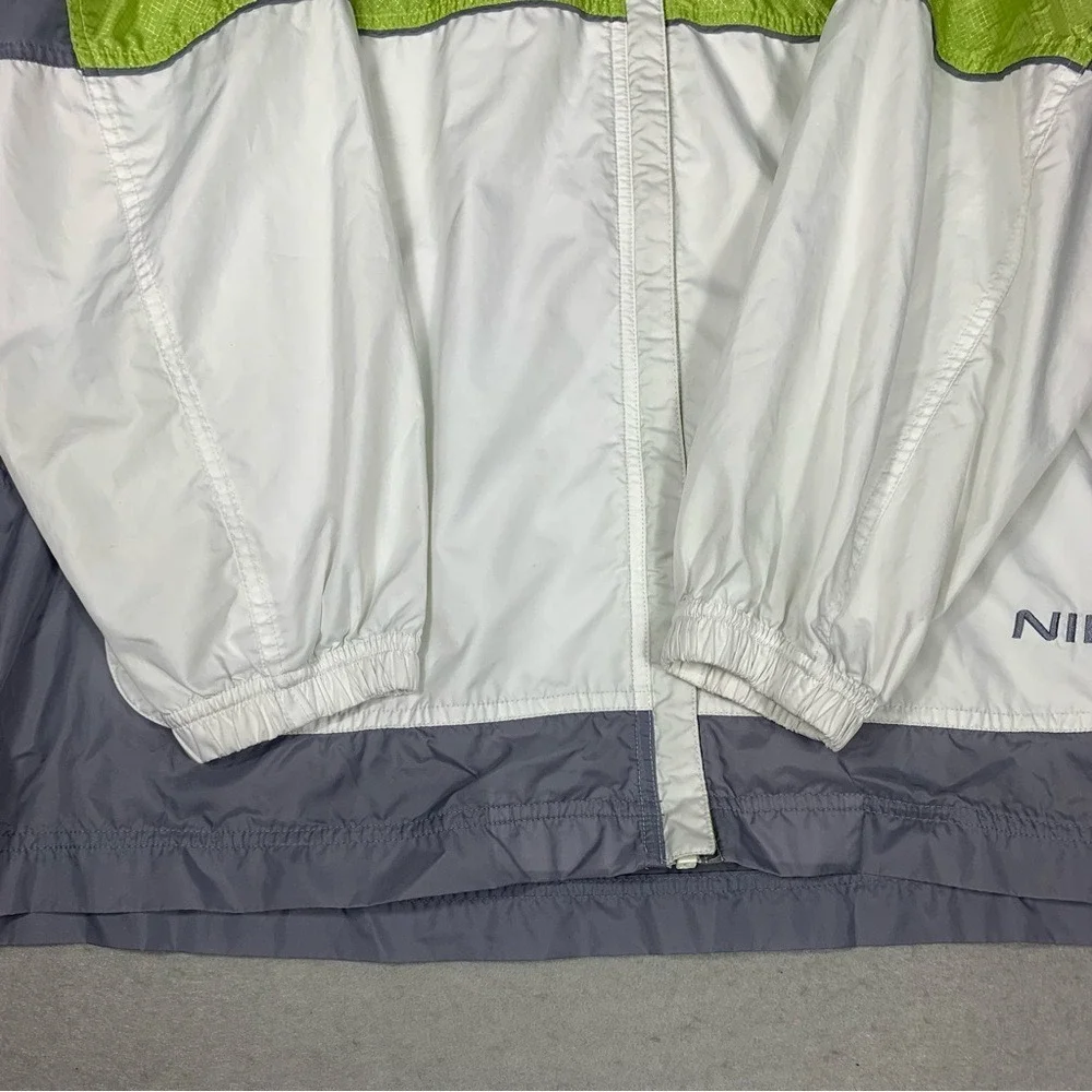 Vintage Nike Windbreaker Jacket Mens 2XL Full Zip Up Hooded Multicolor 90s